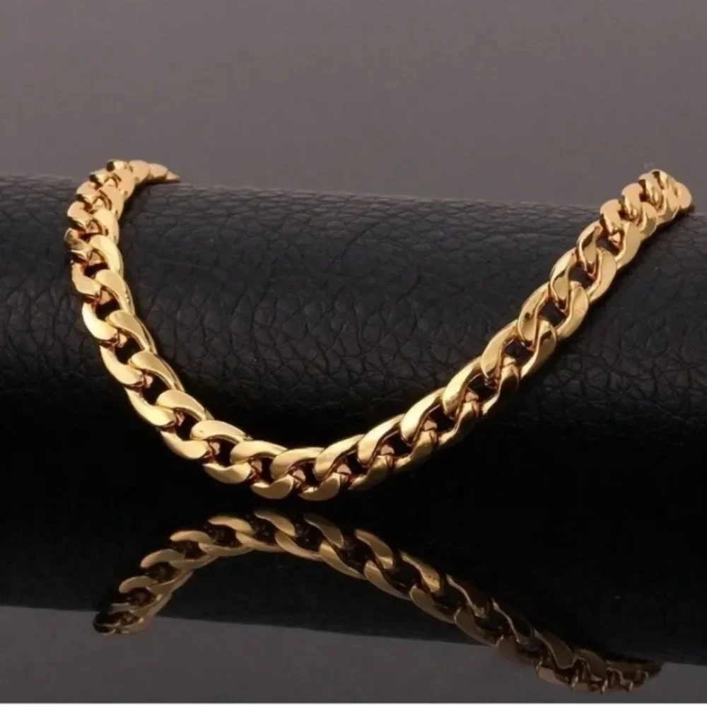 3for$20  Chain Men's Chain Necklace Daily Gift, gold color of silver color